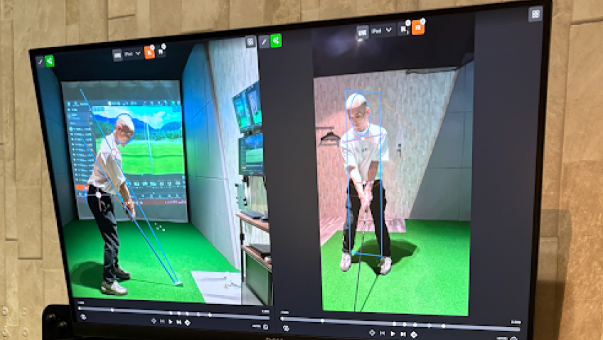 スイング解析用カメラの常設